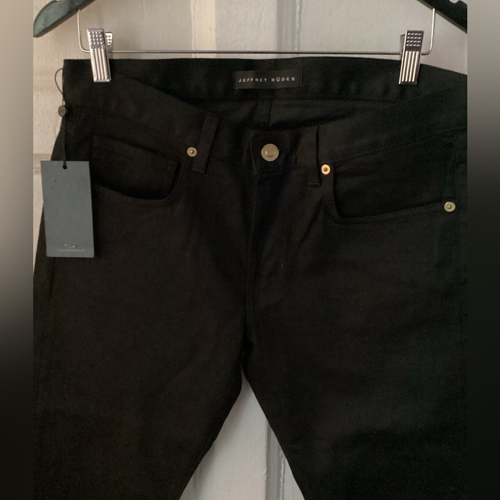 Jeffrey Rudes Black Slim Denim Jeans - Picture 2 of 9